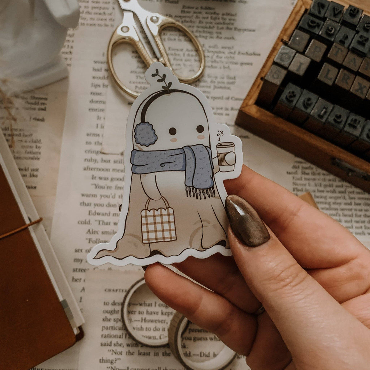 Cello in Winter Single Sticker