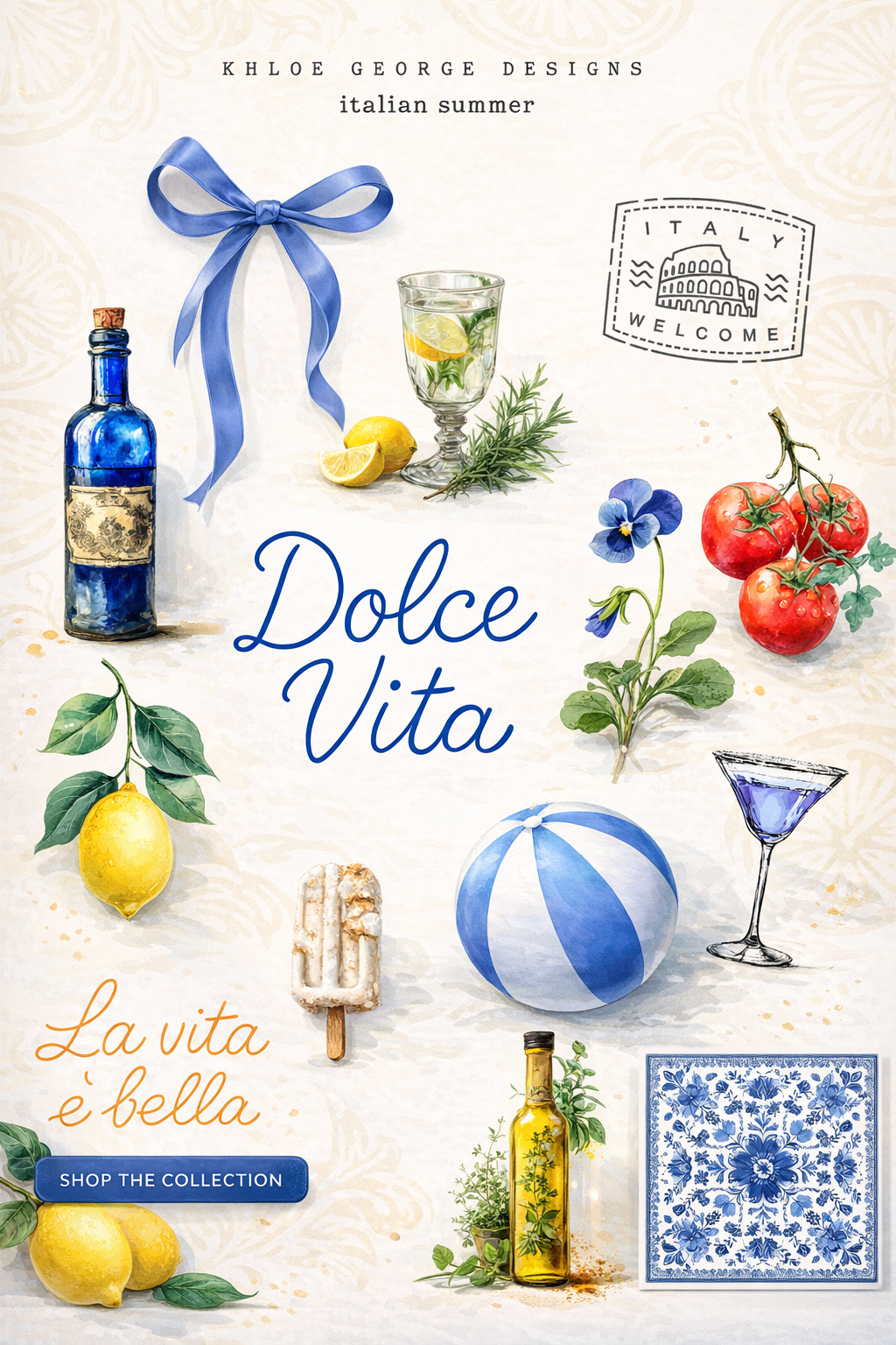 Italian Summer Sticker Sheet