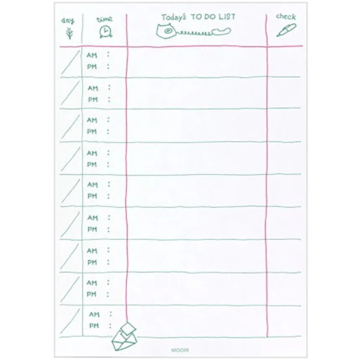 Midori // To-Do Memo Pad
