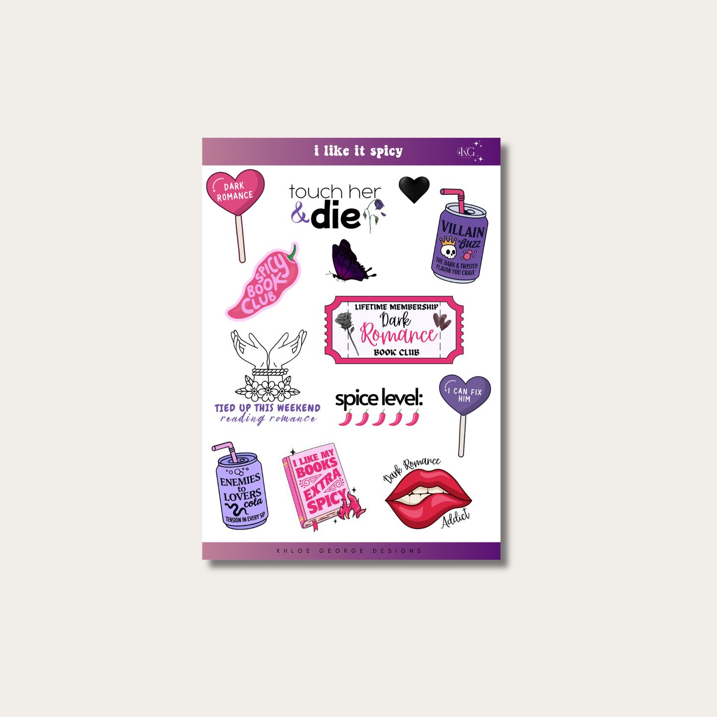 I like it Spicy Sticker Sheet