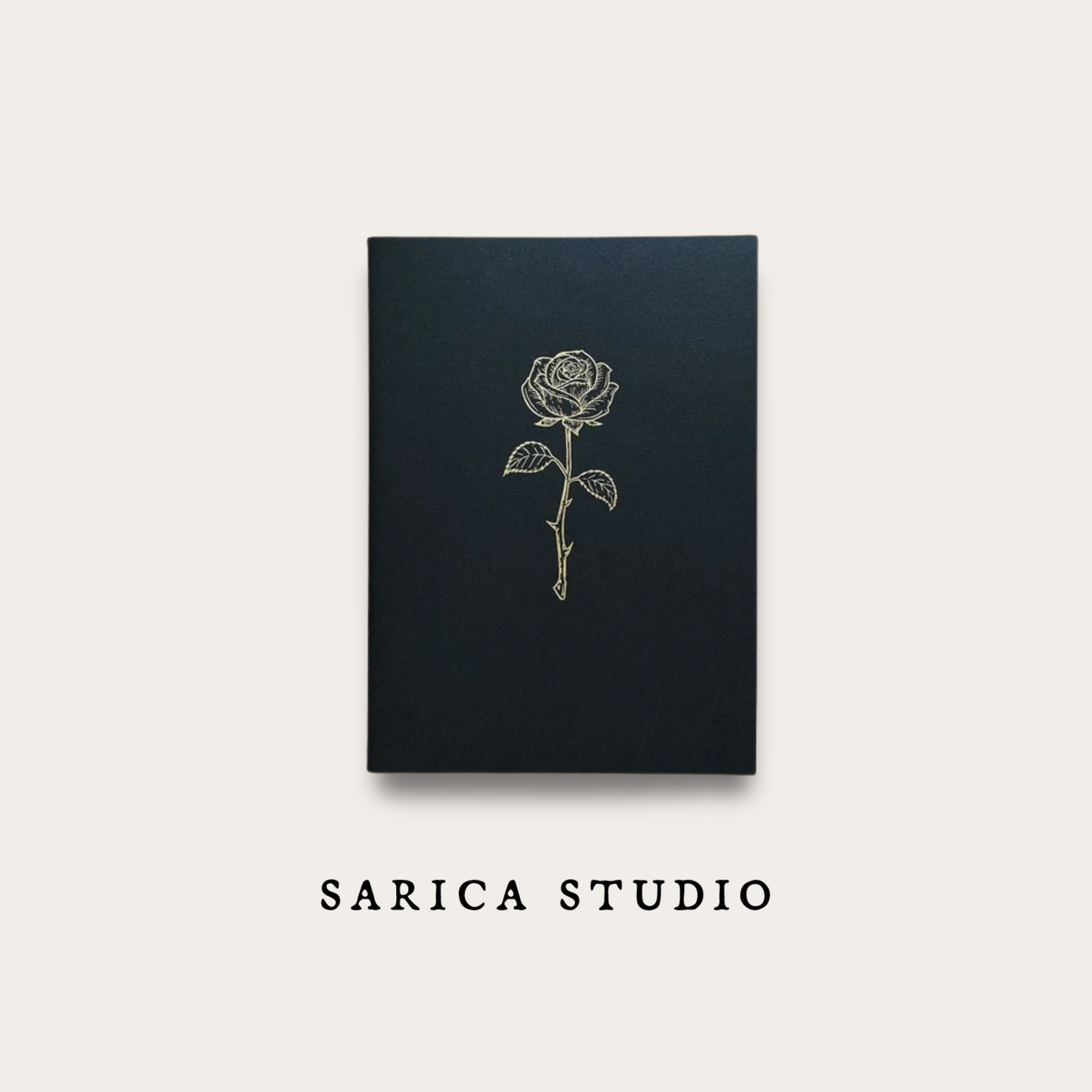 Rose Notebook (Passport TN Size) - Sarica Studio