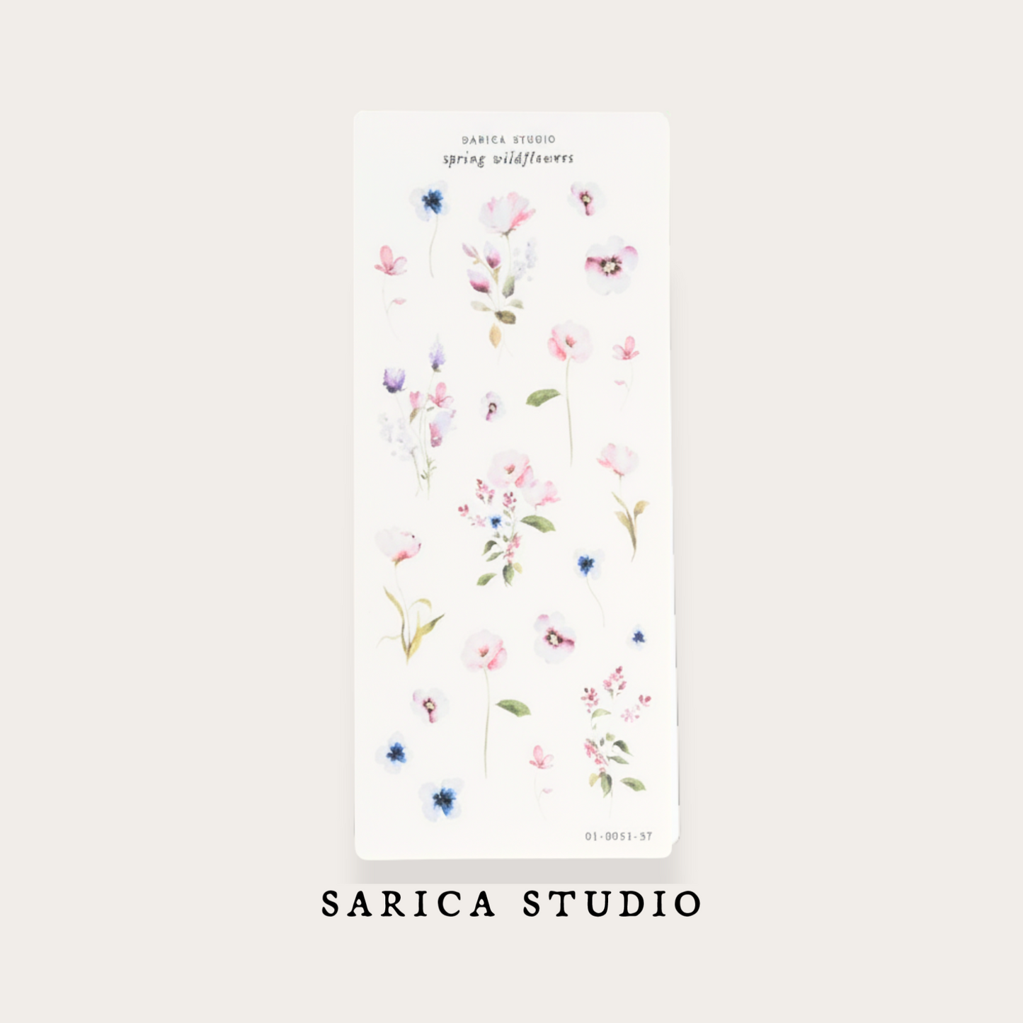 Spring Wildflower Stickers -  Sarica Studio