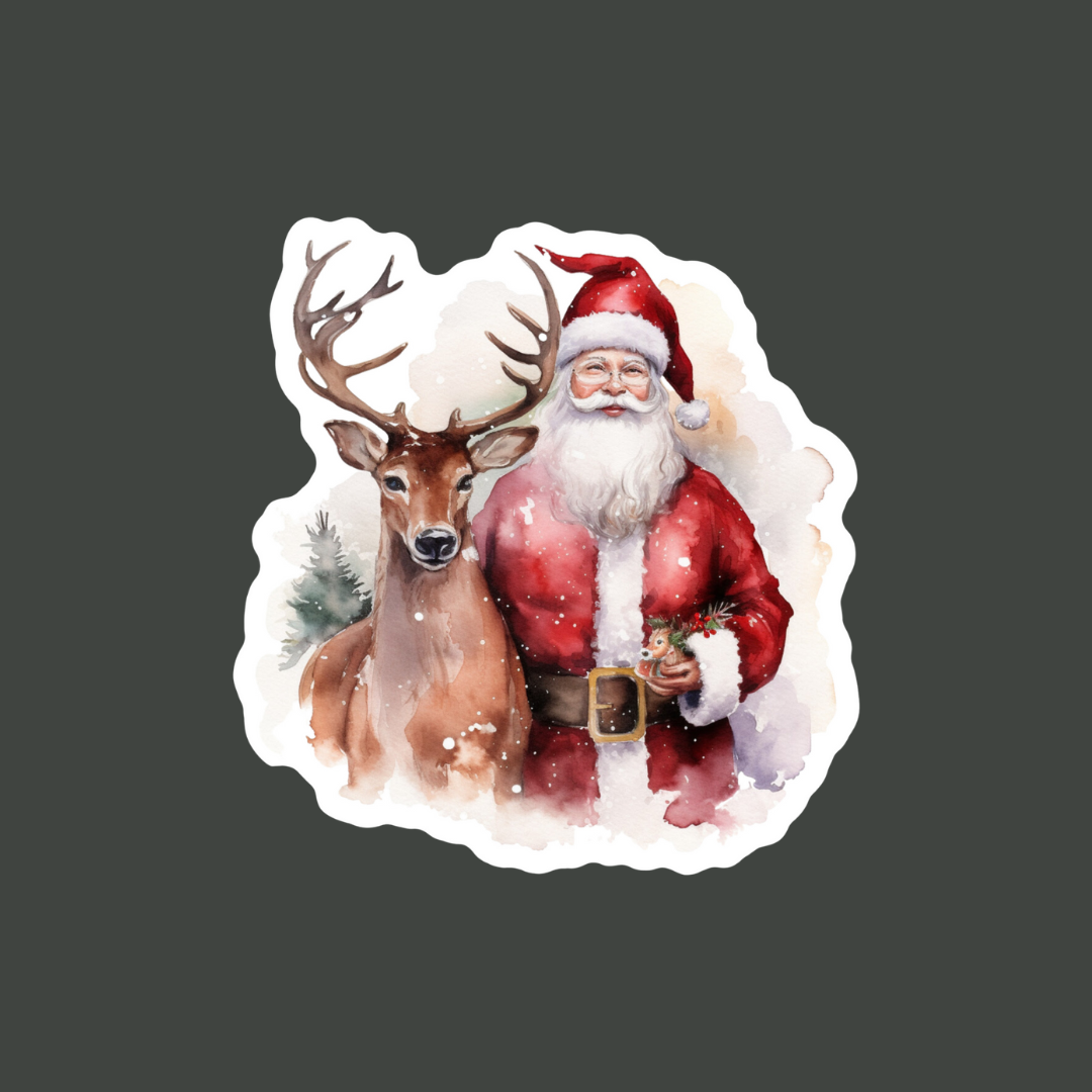 Santa Christmas Single Sticker