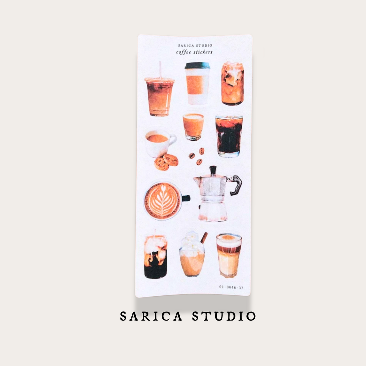 Coffee Sticker Sheet -  Sarica Studio