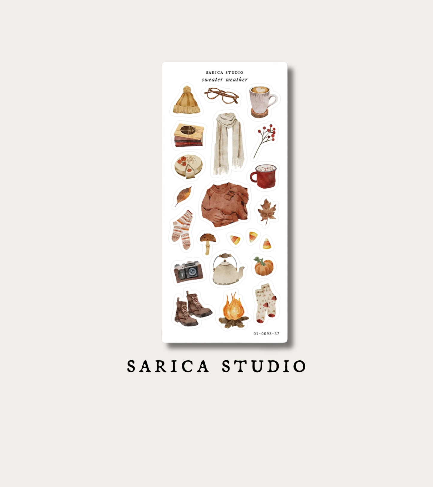 Autumn Sticker Sheets  - Sarica Studio