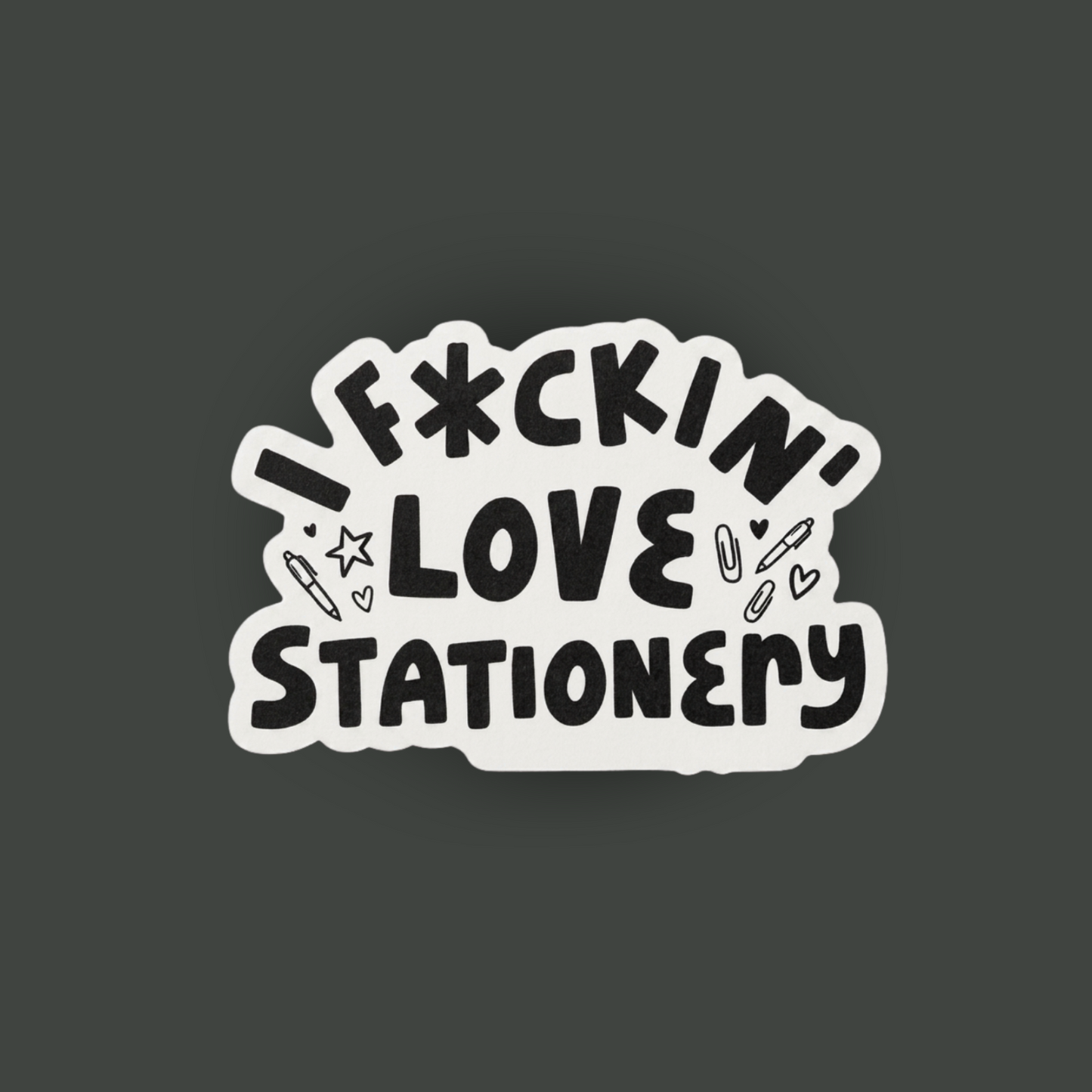 Fuckin Love Stationery Single Sticker