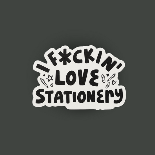 Fuckin Love Stationery Single Sticker