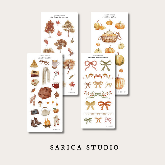 Autumn Sticker Sheets  - Sarica Studio