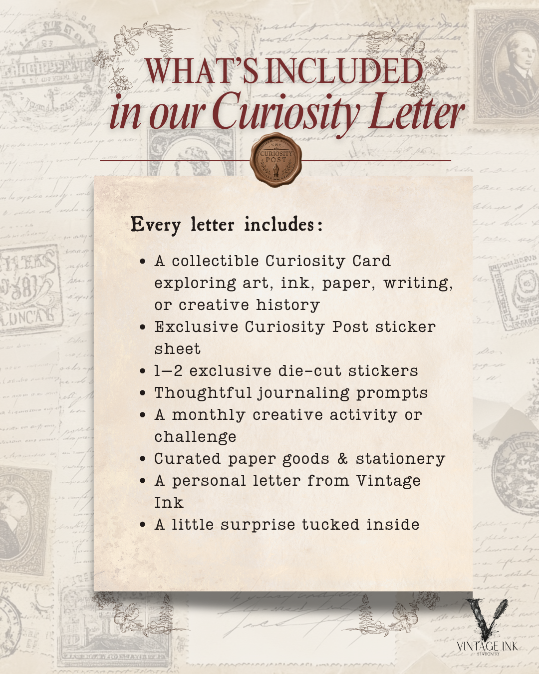 The Curiosity Post - VIS Mail Club