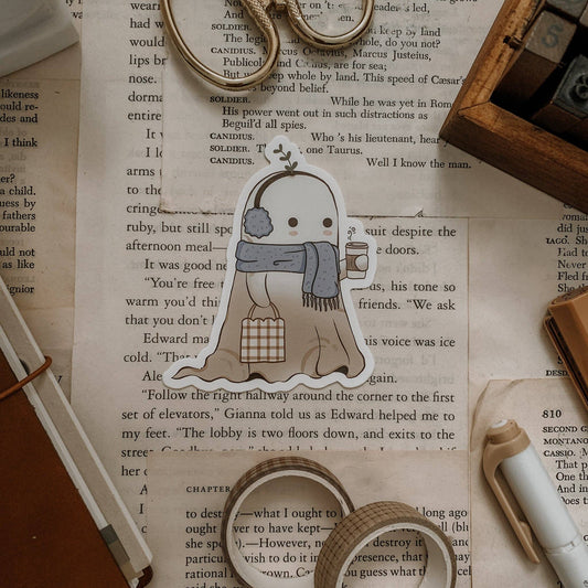 Cello in Winter Single Sticker