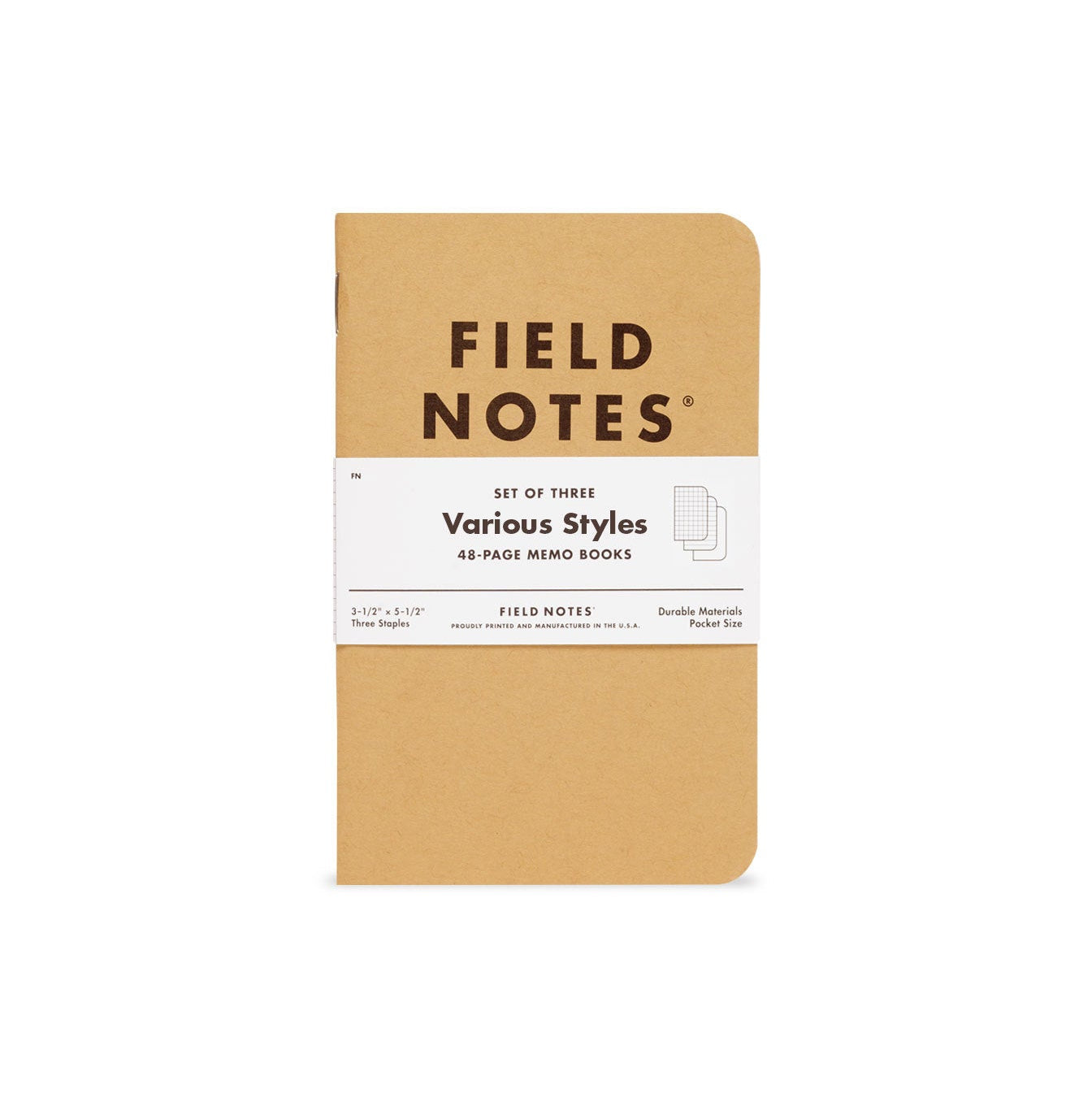 3 Pack Notebooks - Field Notes