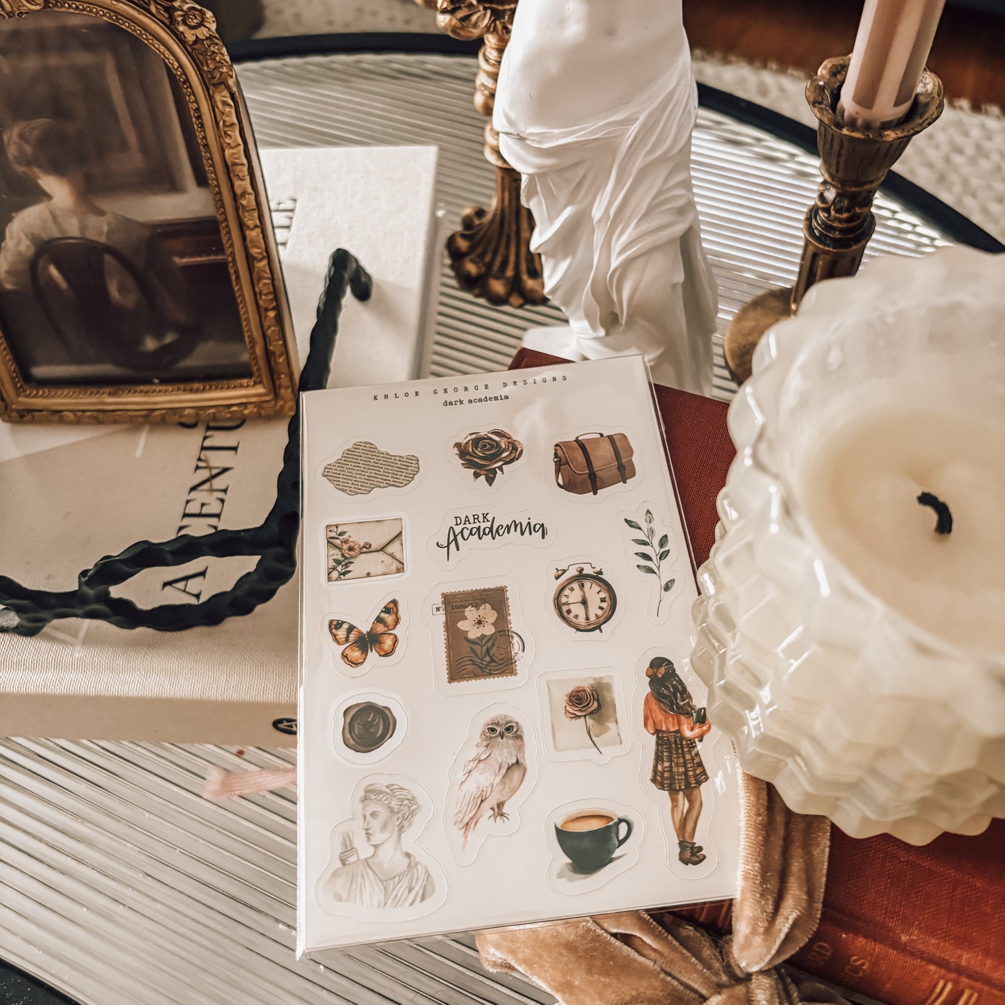 Dark Academia Sticker Sheet