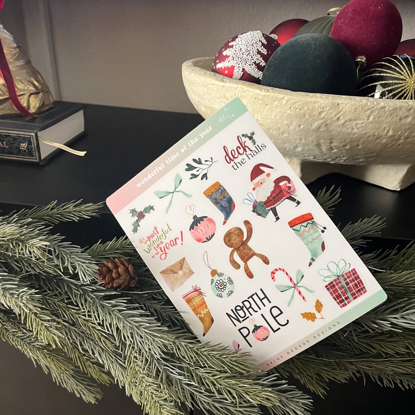 Wonderful Time of the Year Christmas Sticker Sheet