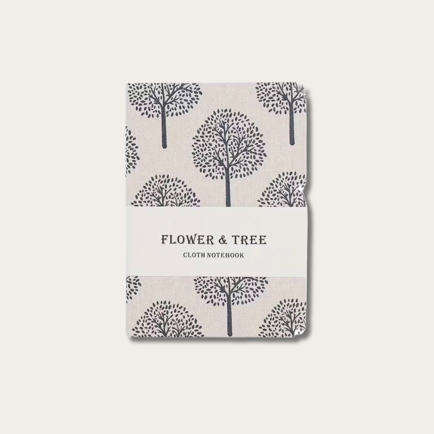 Tree Print Linen Hardcover Journal