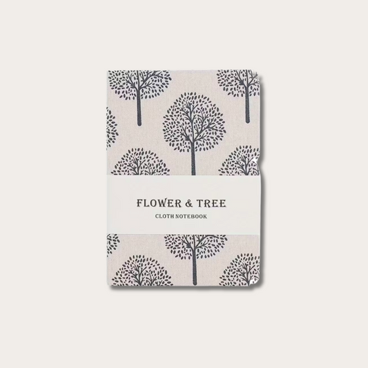 Tree Print Linen Hardcover Journal