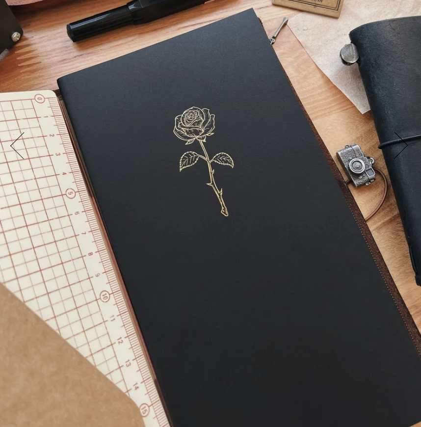 Rose Notebook (Standard TN Size) - Sarica Studio