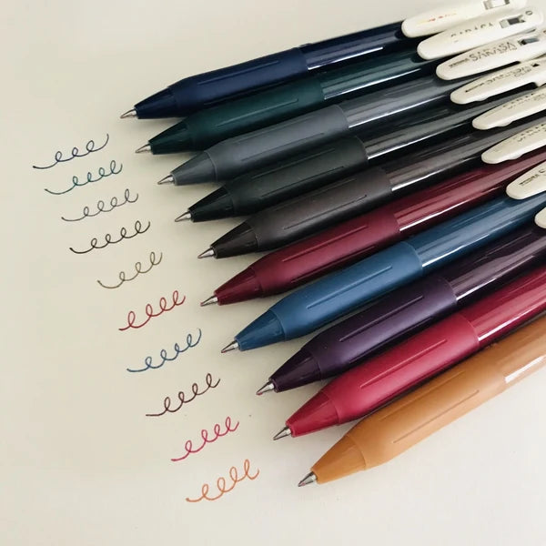 Zebra Sarasa Clip Vintage Gel Pens