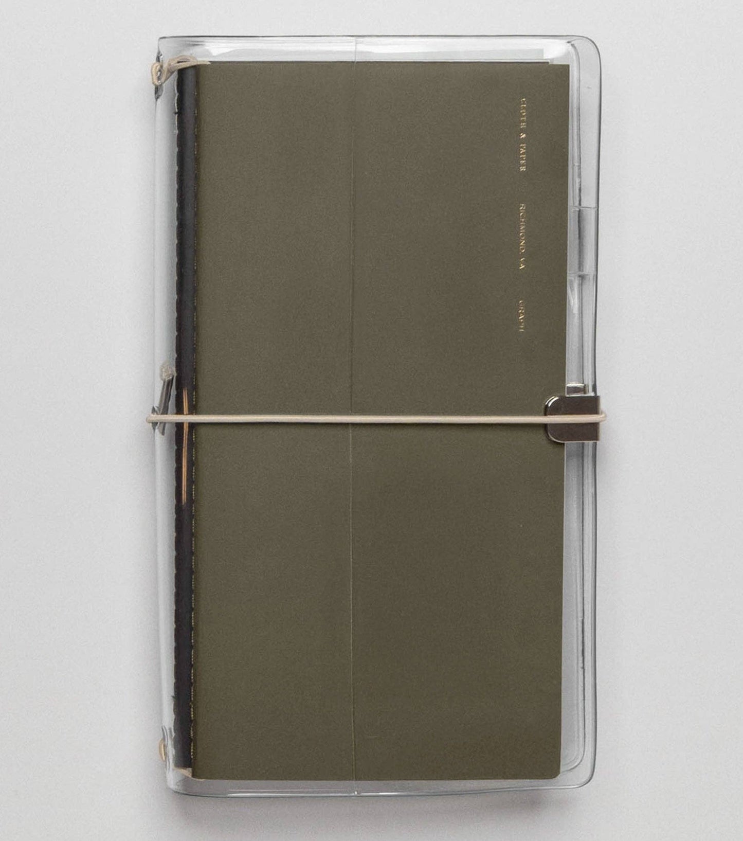 Clear Vinyl Travel Notebook Cover | A5 Slim