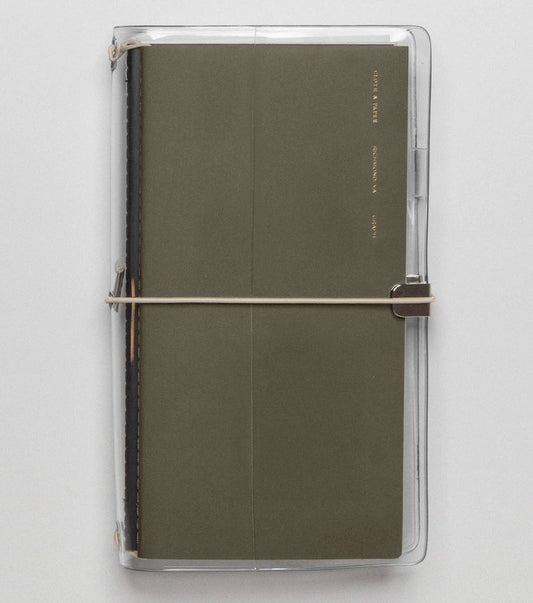 Clear Vinyl Travel Notebook Cover | A5 Slim