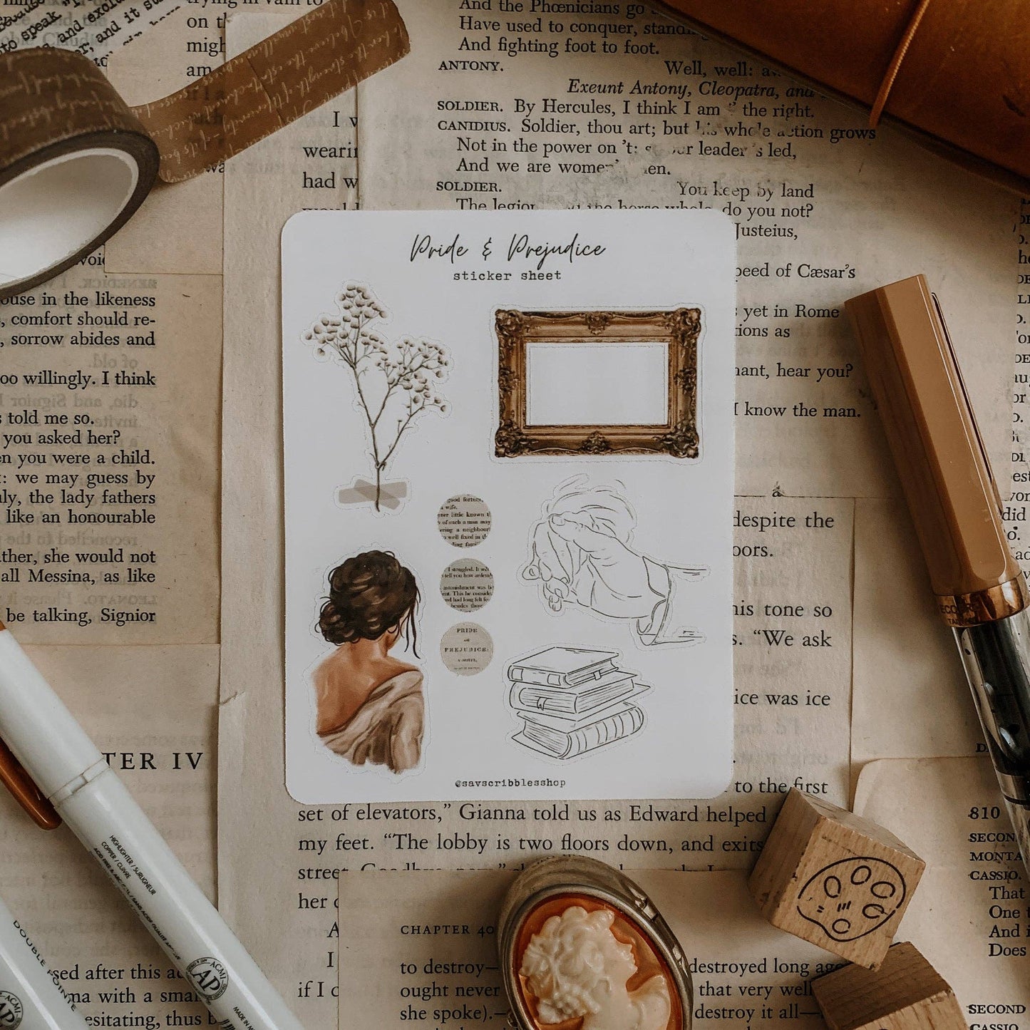 Pride & Prejudice Sticker Sheet