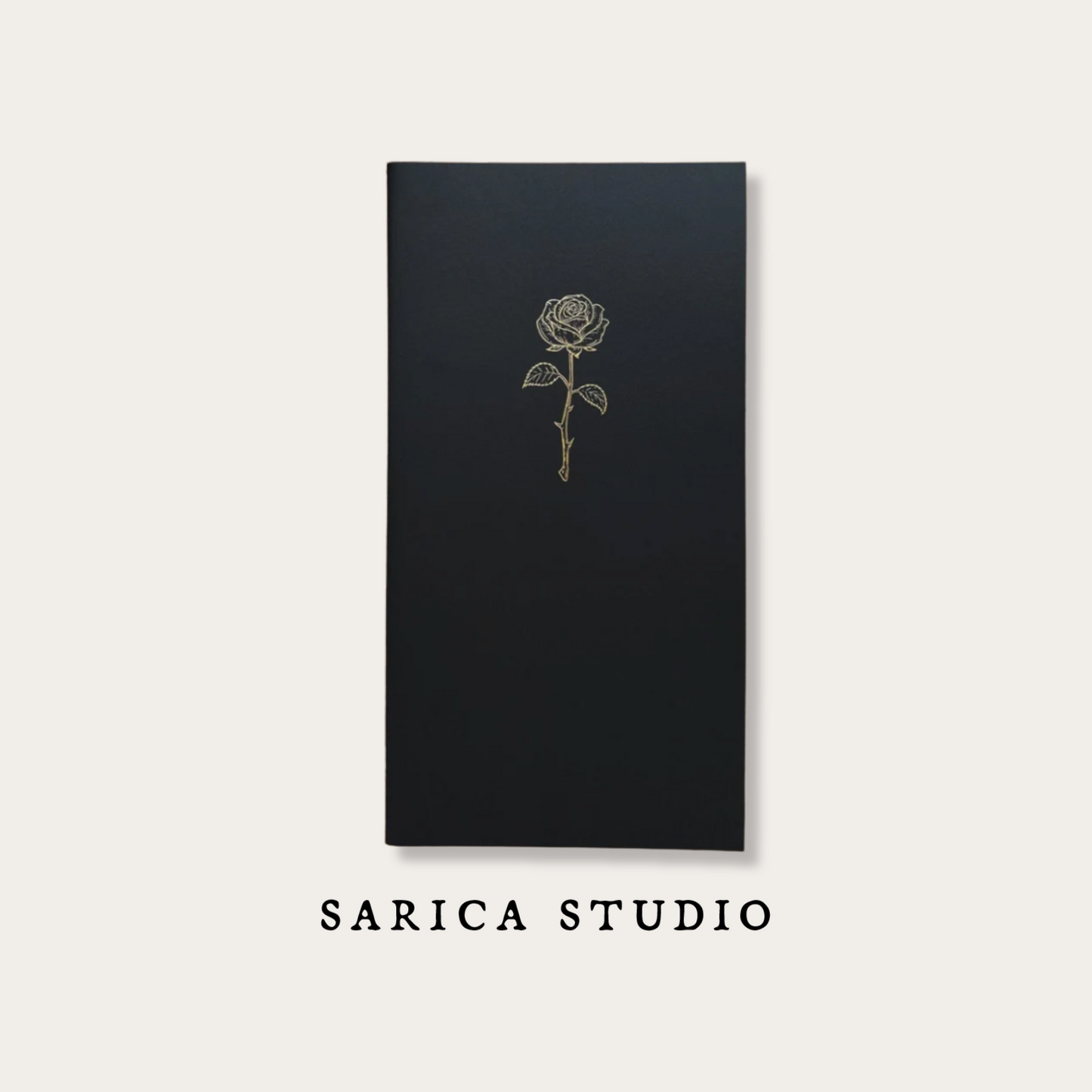 Rose Notebook (Standard TN Size) - Sarica Studio