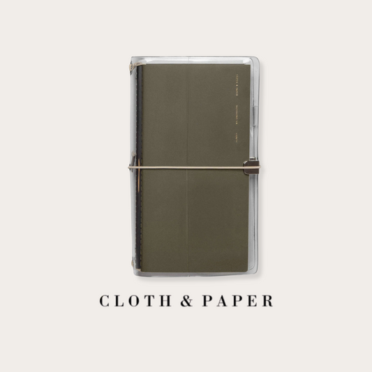 Clear Vinyl Travel Notebook Cover | A5 Slim