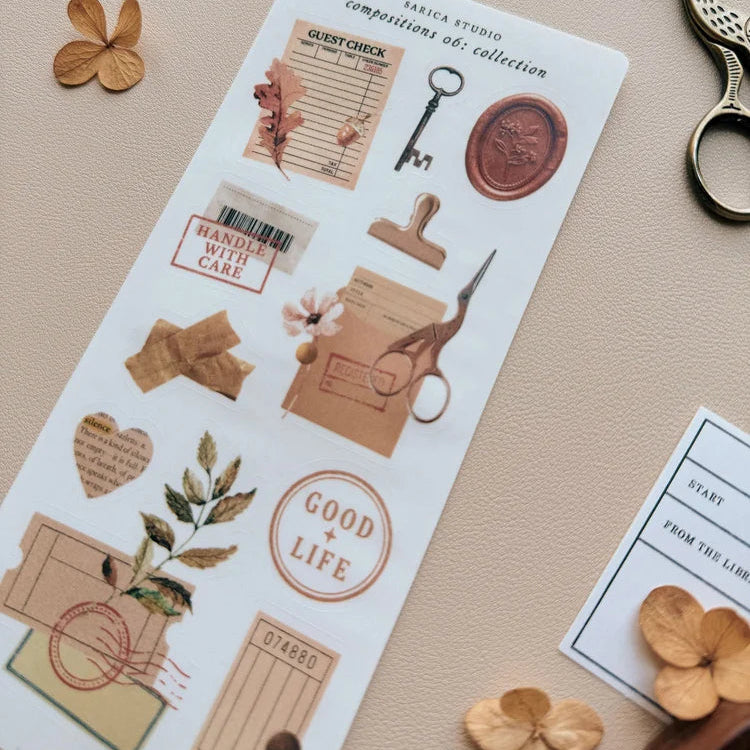 Ephemera Collections Sticker Sheet -  Sarica Studio