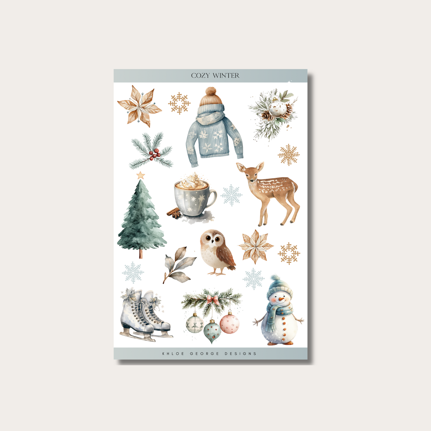 Cozy Winter Sticker Sheet