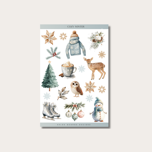 Cozy Winter Sticker Sheet