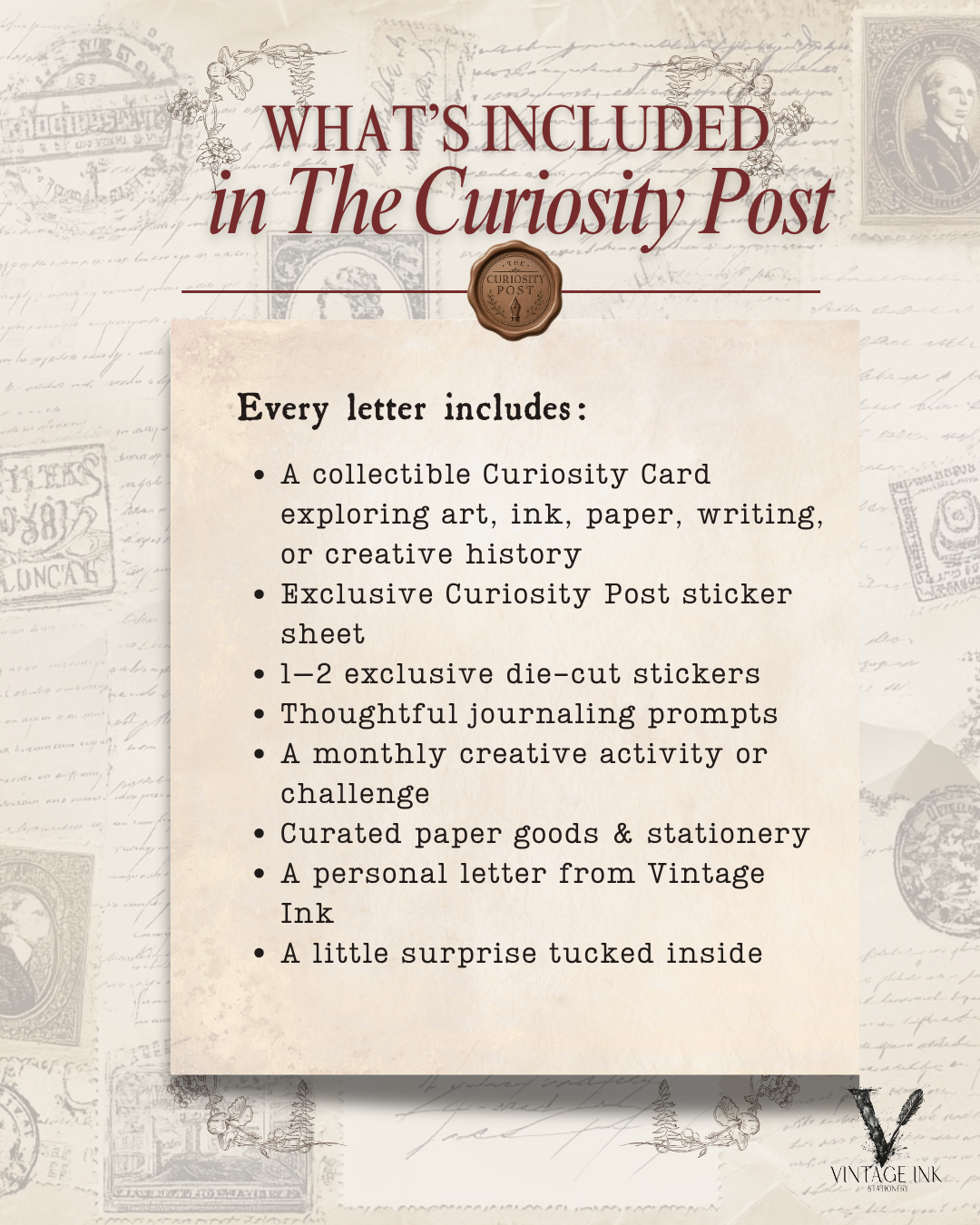 The Curiosity Post - VIS Mail Club