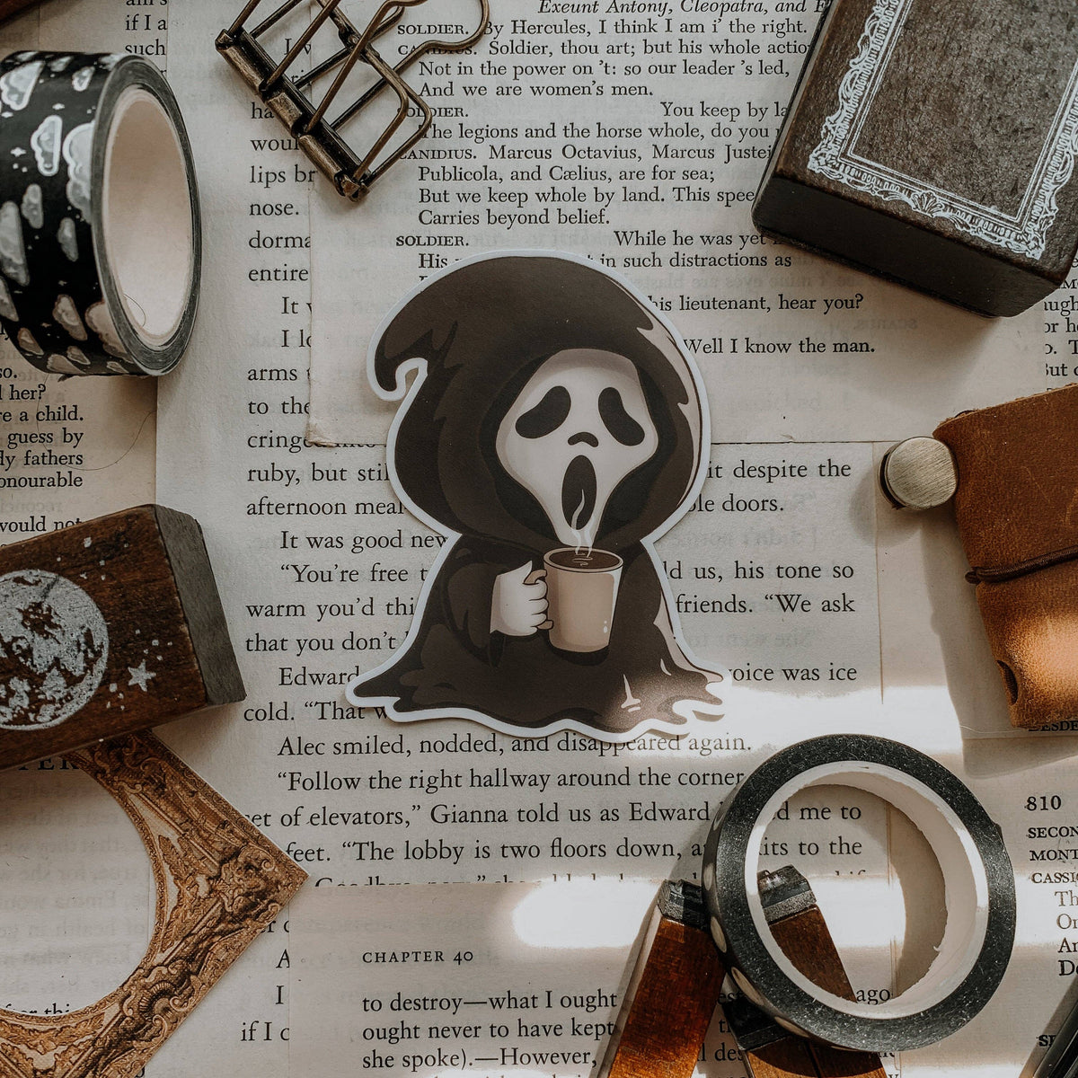 Coffee Ghost Single Sticker