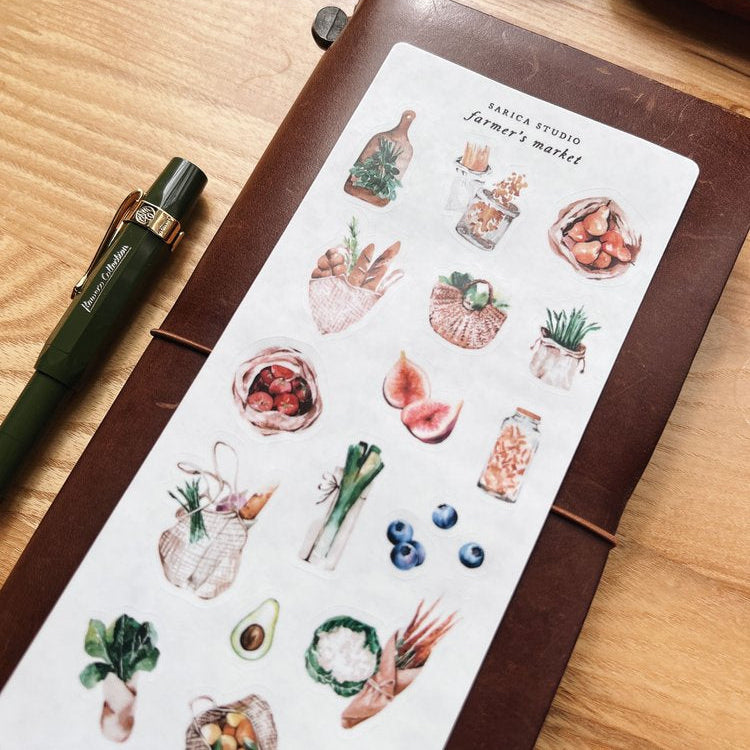 Farmer's Market Stickers -  Sarica Studio