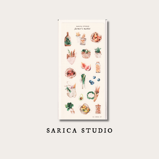 Farmer's Market Stickers -  Sarica Studio