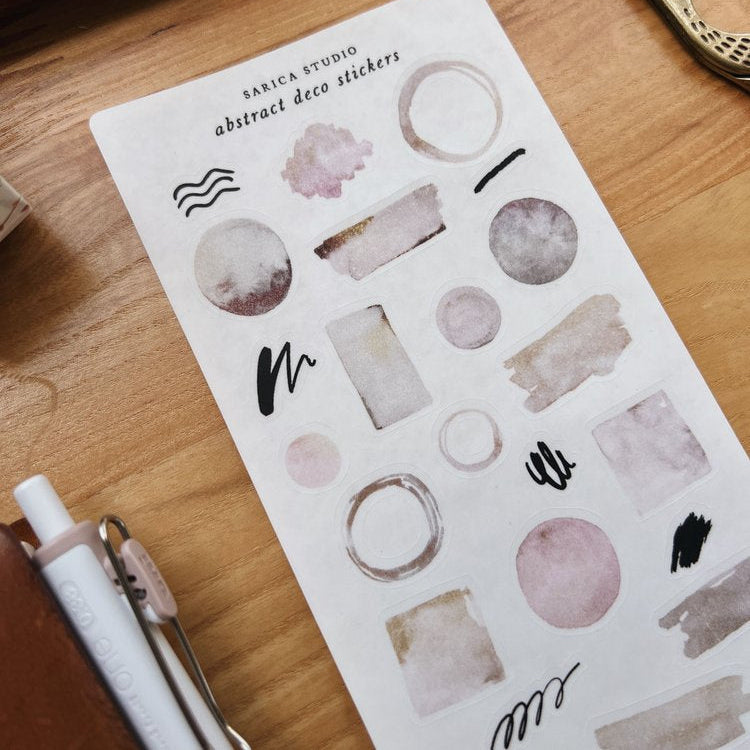 Abstract Deco Stickers -  Sarica Studio