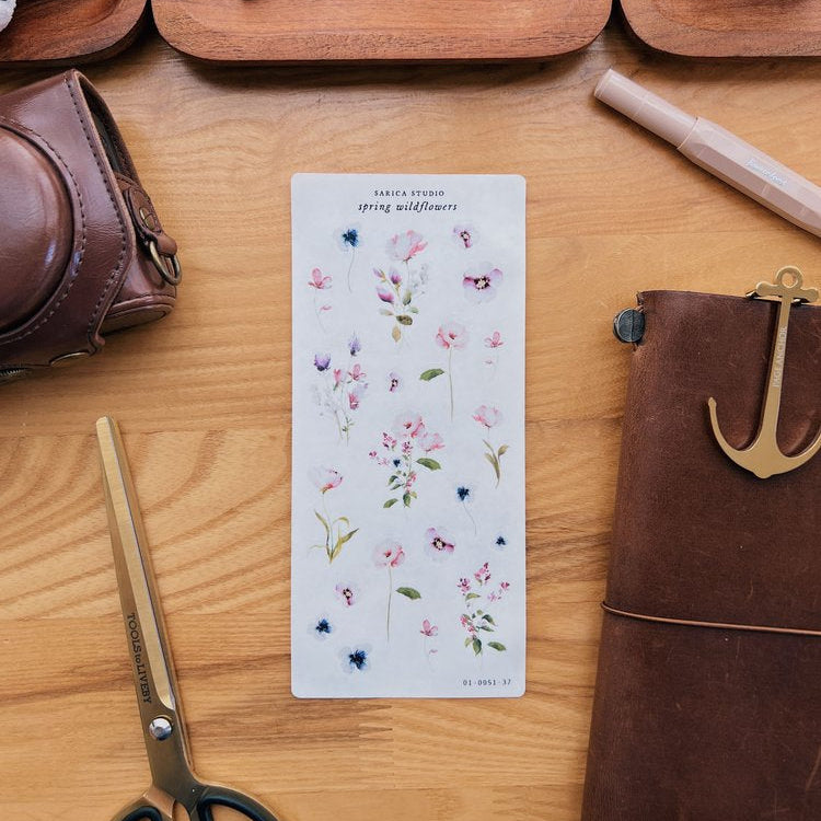 Spring Wildflower Stickers -  Sarica Studio