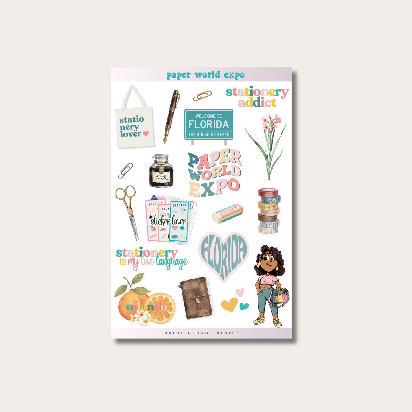Paper World Expo Sticker Sheet Eclusive